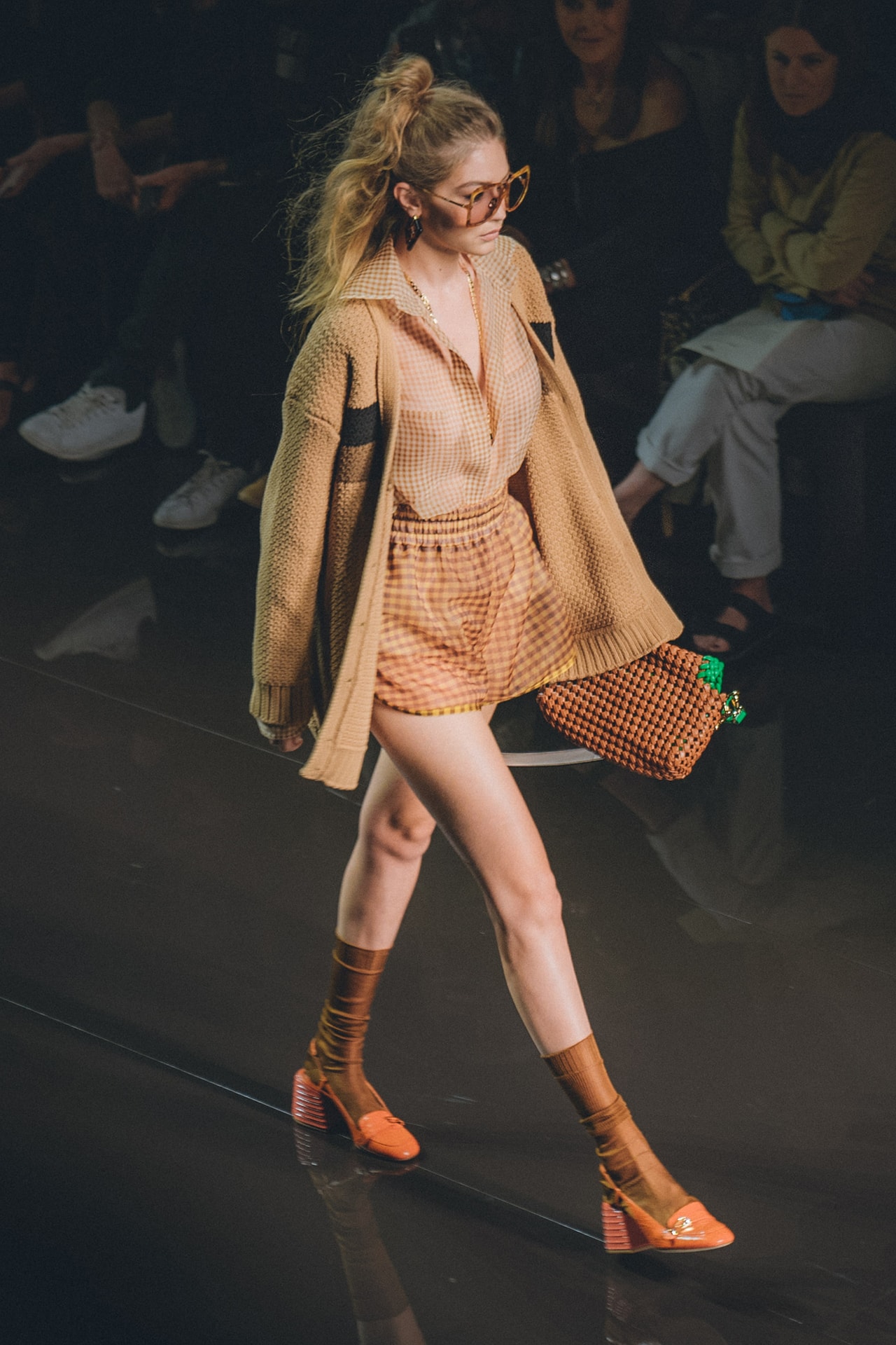 Fendi Spring Summer 2020 Milan Fashion Week Runway Show Model Gigi Hadid Sunglasses