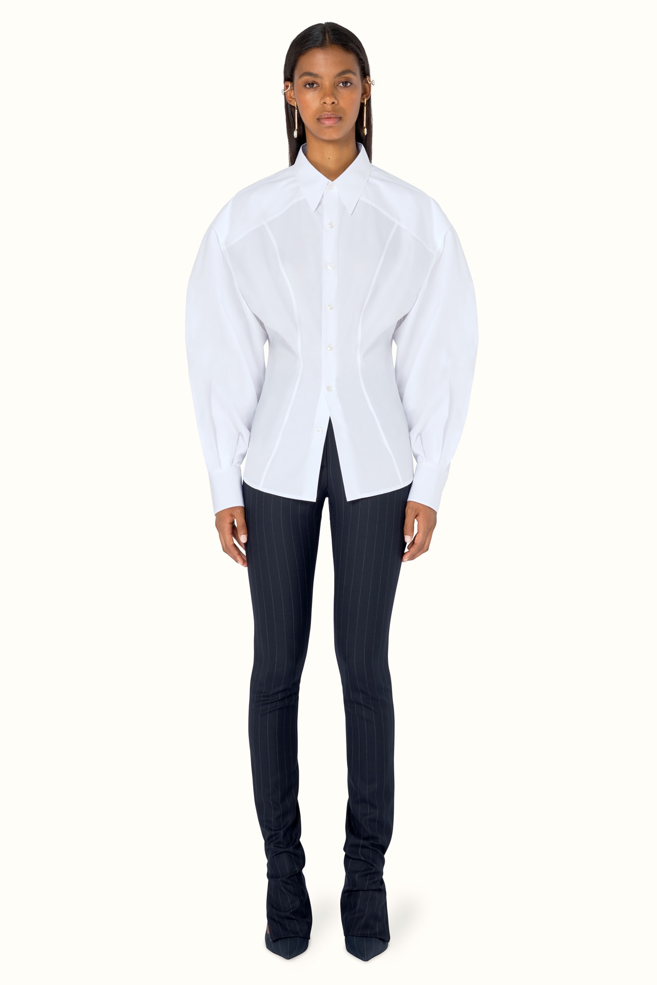 FENTY Rihanna Release 9-19 Collection Lookbook Shirt White Pants Black