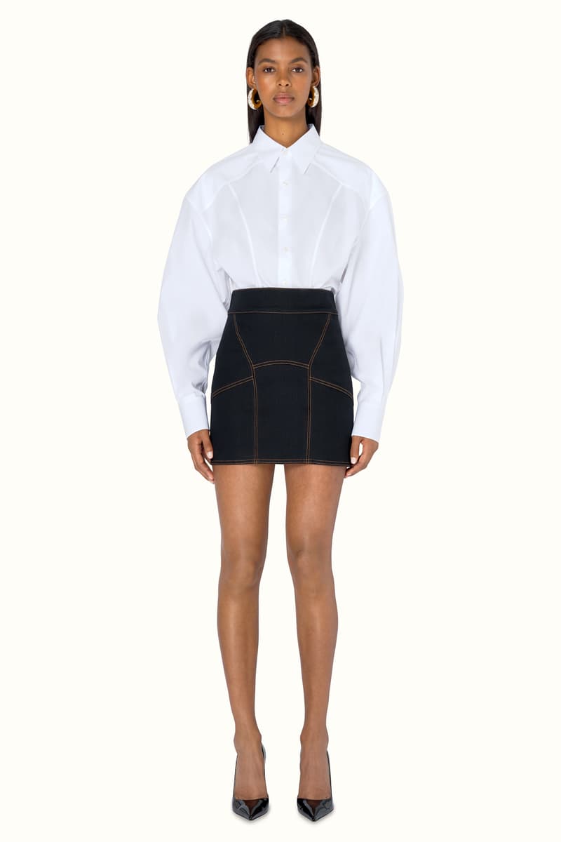 FENTY Rihanna Release 9-19 Collection Lookbook Shirt White Skirt Black