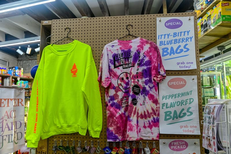 gelareh mizrahi bags mini mart pop up new york city neon bodega shop purses