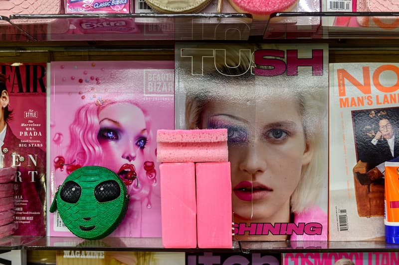 gelareh mizrahi bags mini mart pop up new york city neon bodega shop purses