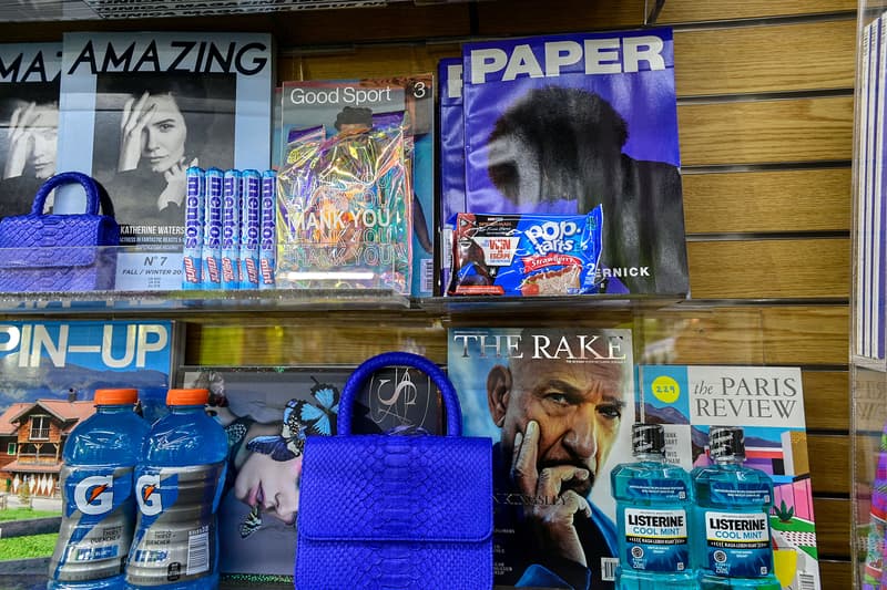 gelareh mizrahi bags mini mart pop up new york city neon bodega shop purses