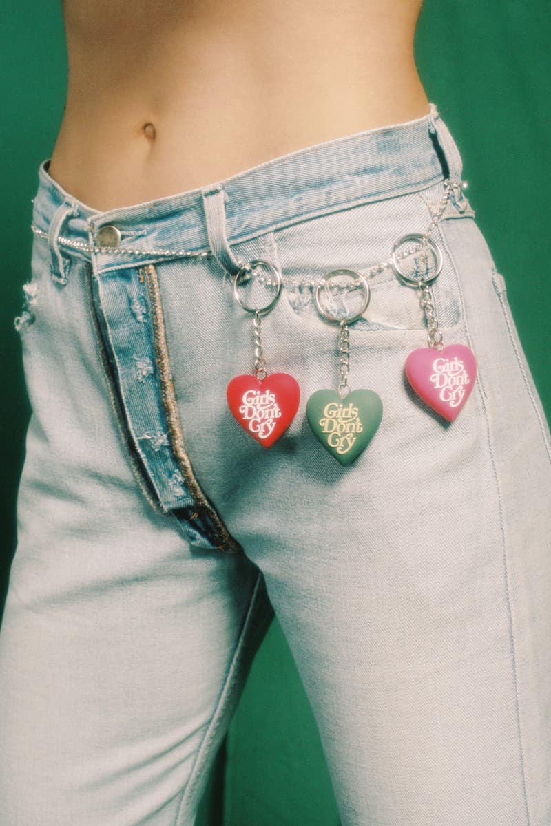 Girls Don't Cry Fall 2019 Collection Key Chain Green Red Pink