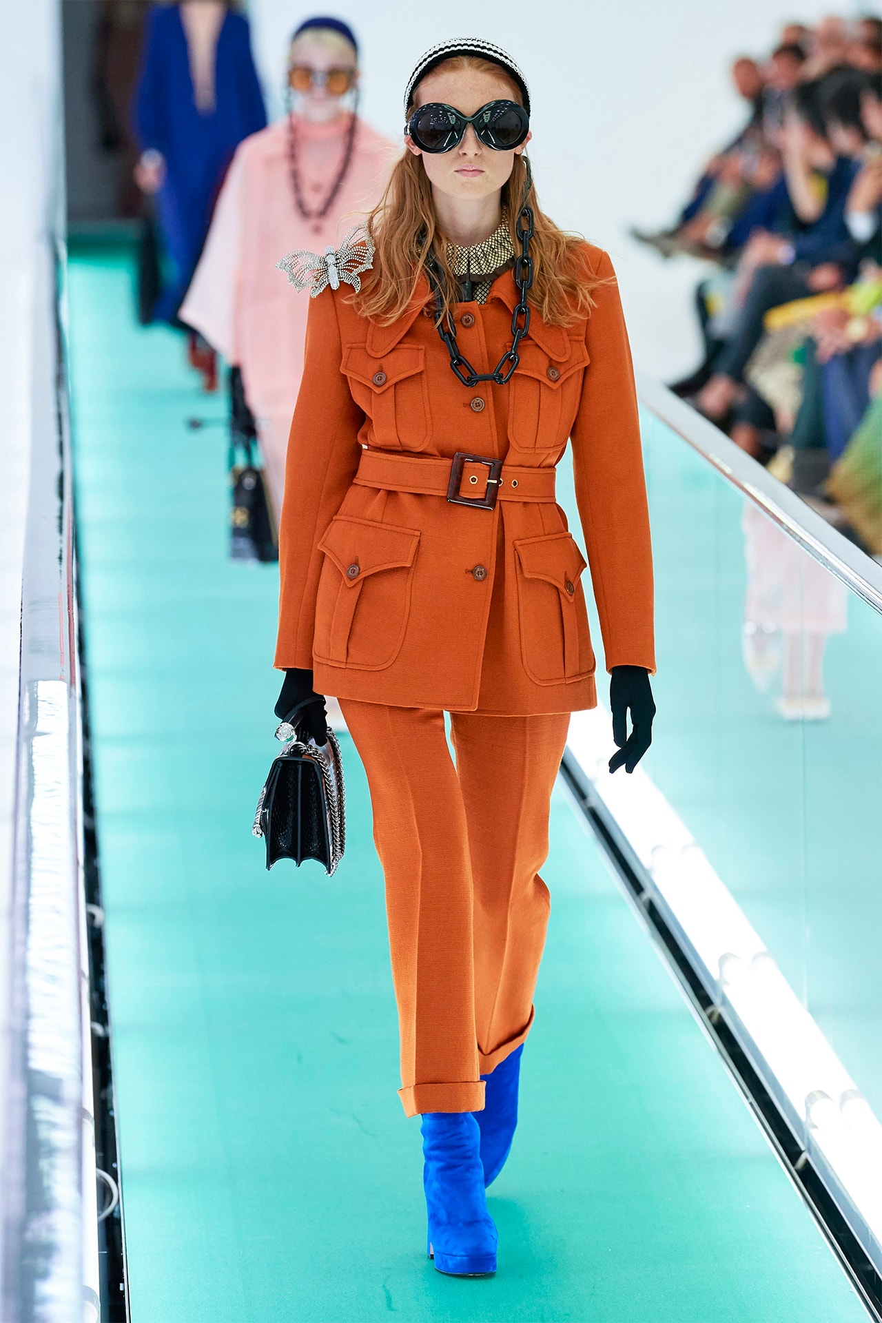 Gucci Orgasmique Spring Summer 2020 Runway Show Milan Fashion Week SS20 orange suit