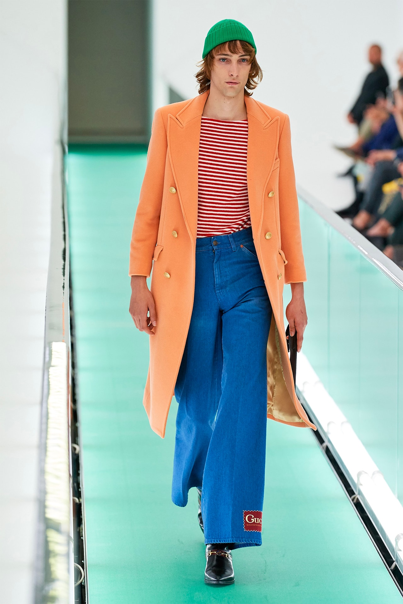 Gucci Orgasmique Spring Summer 2020 Runway Show Milan Fashion Week SS20 orange coat