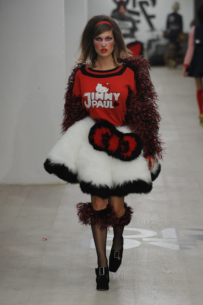 Sanrio Hello Kitty Designer Collection Plush Dress Tracksuit T-Shirt JimmyPaul LFW London Fashion Week SS20