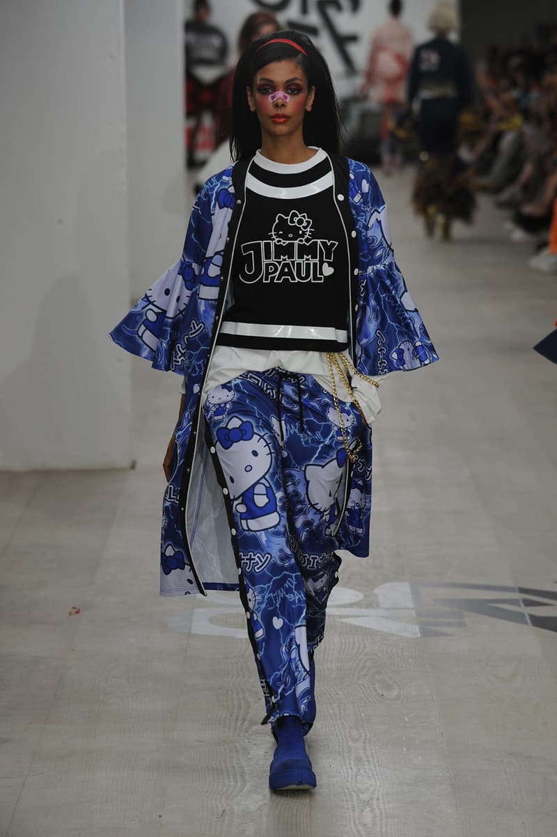 Sanrio Hello Kitty Designer Collection Plush Dress Tracksuit T-Shirt JimmyPaul LFW London Fashion Week SS20