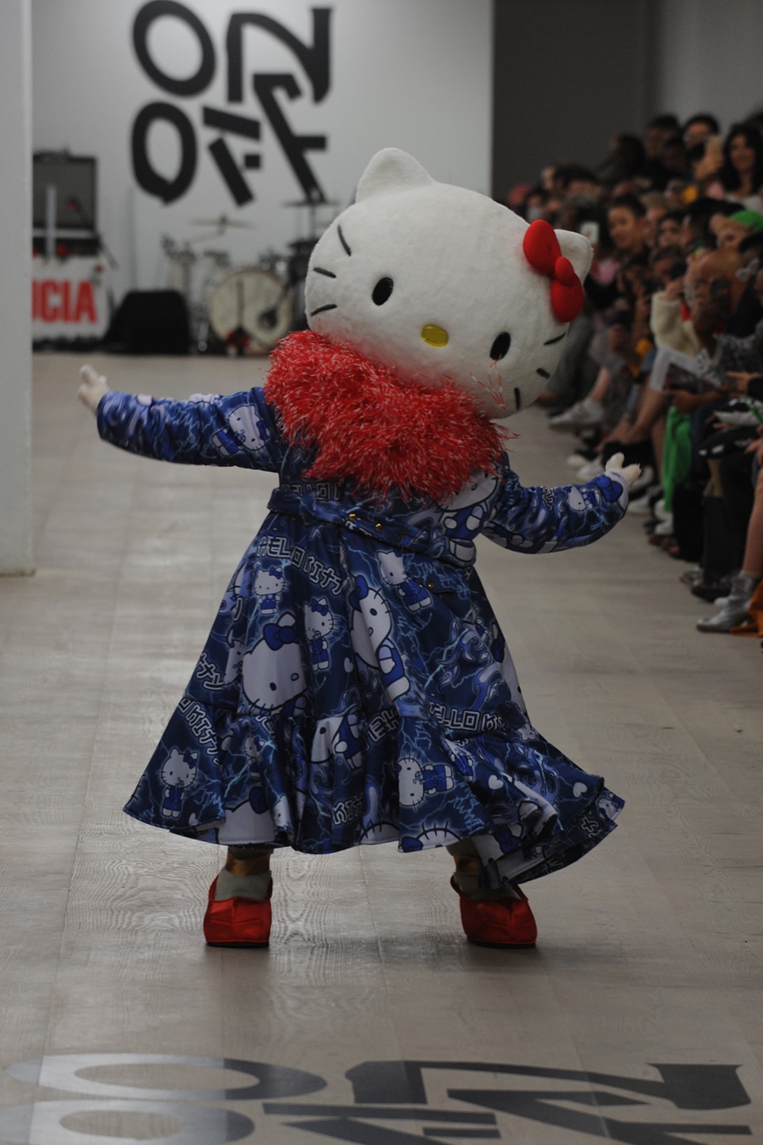 Sanrio Hello Kitty Designer Collection Plush Dress Tracksuit T-Shirt JimmyPaul LFW London Fashion Week SS20