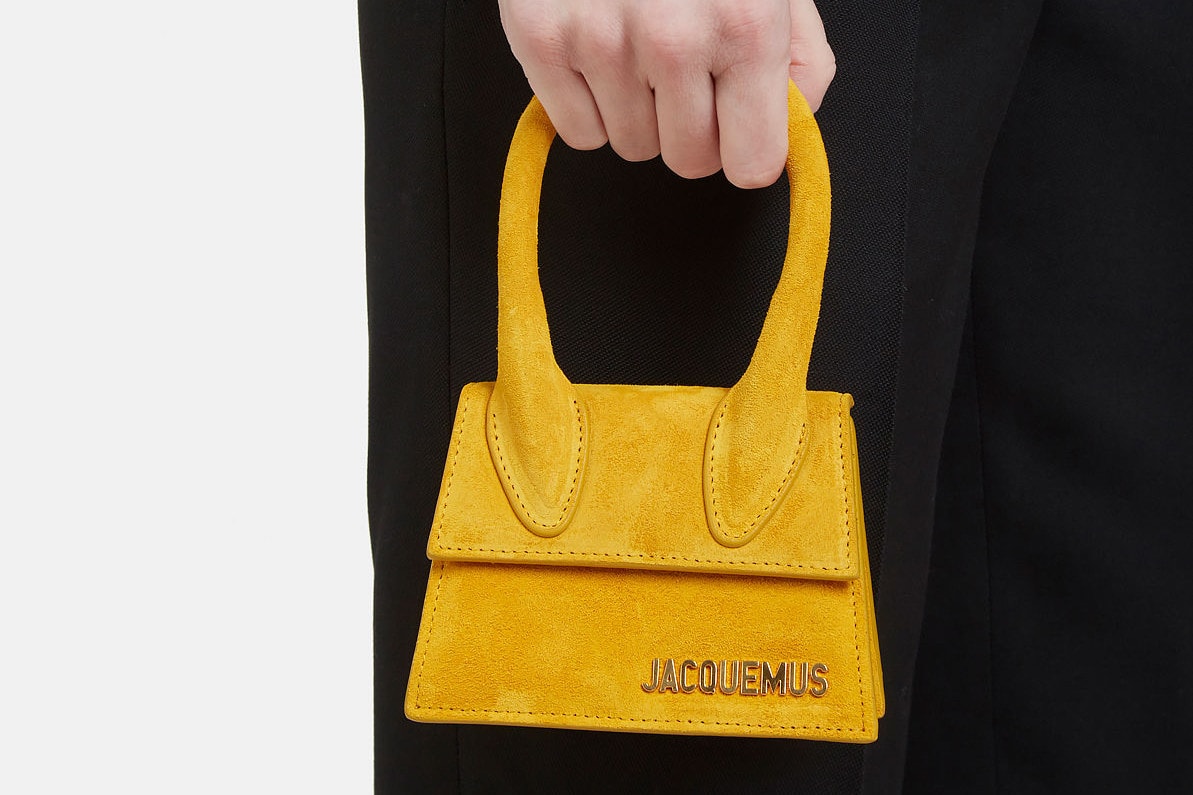 Jacquemus Mini Micro Bag Le Sac Chiquito Yellow Logo Fashion Week Street Style 