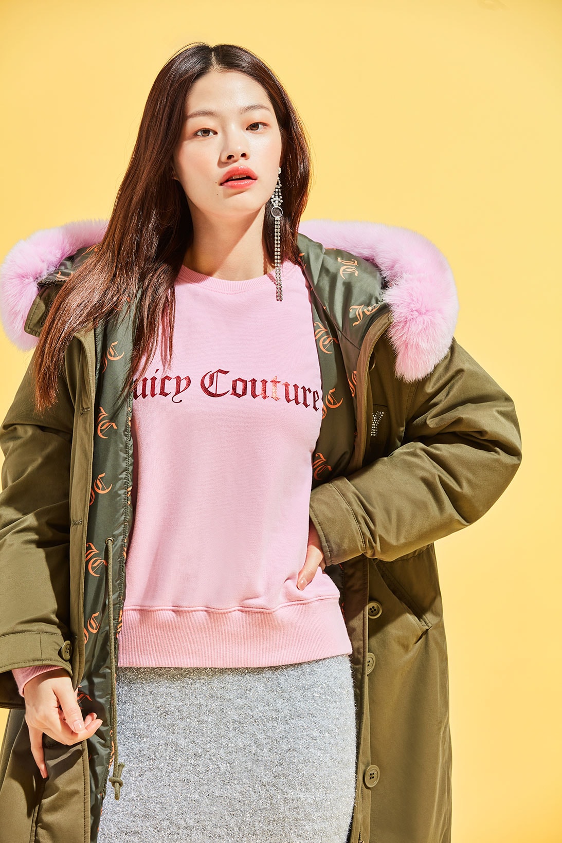 juicy couture south korean collection kpop velour tracksuits rhinestone puffer jackets