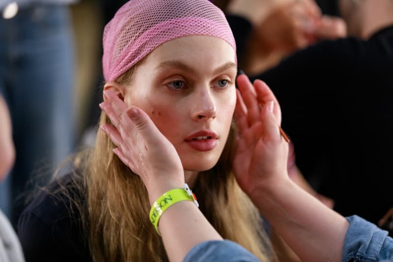 JW Anderson London Fashion Week Backstage Beauty Show SS20 Spring Summer 2020 Hair Makeup Process Kiko Milano Jonathan Anderson Collection Presentation