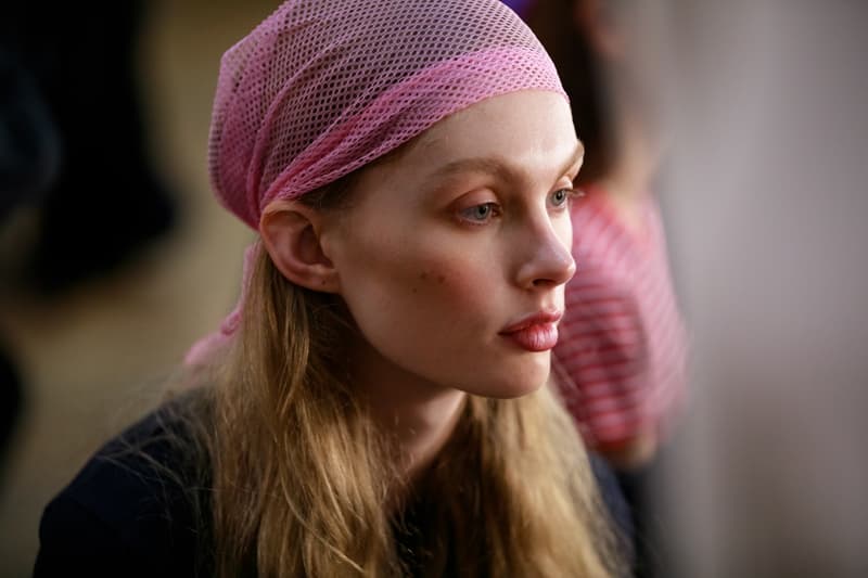 JW Anderson London Fashion Week Backstage Beauty Show SS20 Spring Summer 2020 Hair Makeup Process Kiko Milano Jonathan Anderson Collection Presentation