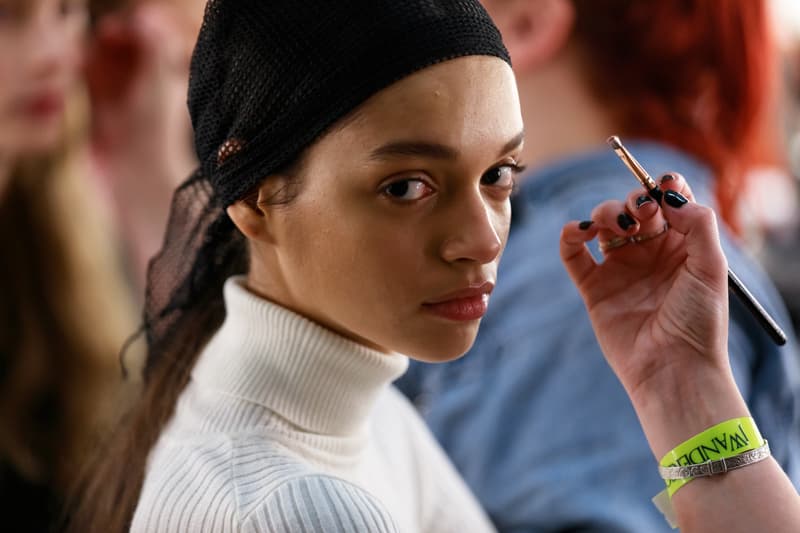 JW Anderson London Fashion Week Backstage Beauty Show SS20 Spring Summer 2020 Hair Makeup Process Kiko Milano Jonathan Anderson Collection Presentation