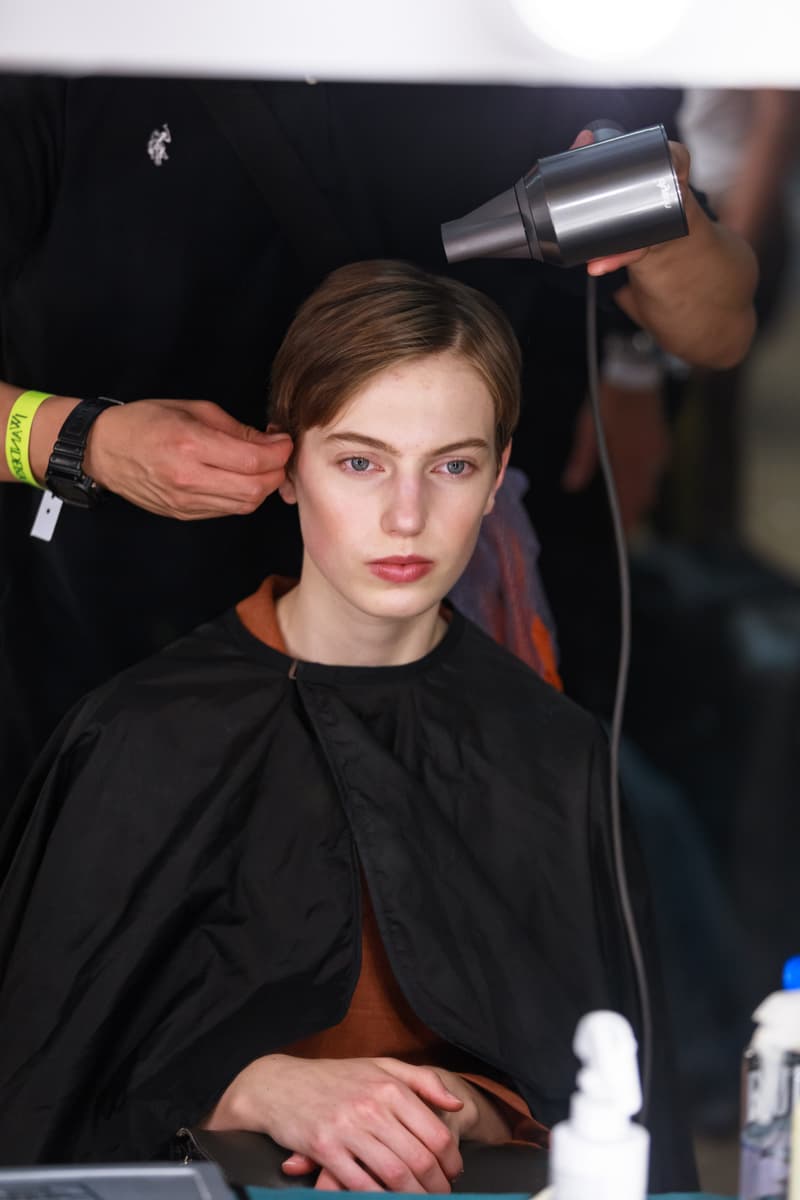 JW Anderson London Fashion Week Backstage Beauty Show SS20 Spring Summer 2020 Hair Makeup Process Kiko Milano Jonathan Anderson Collection Presentation
