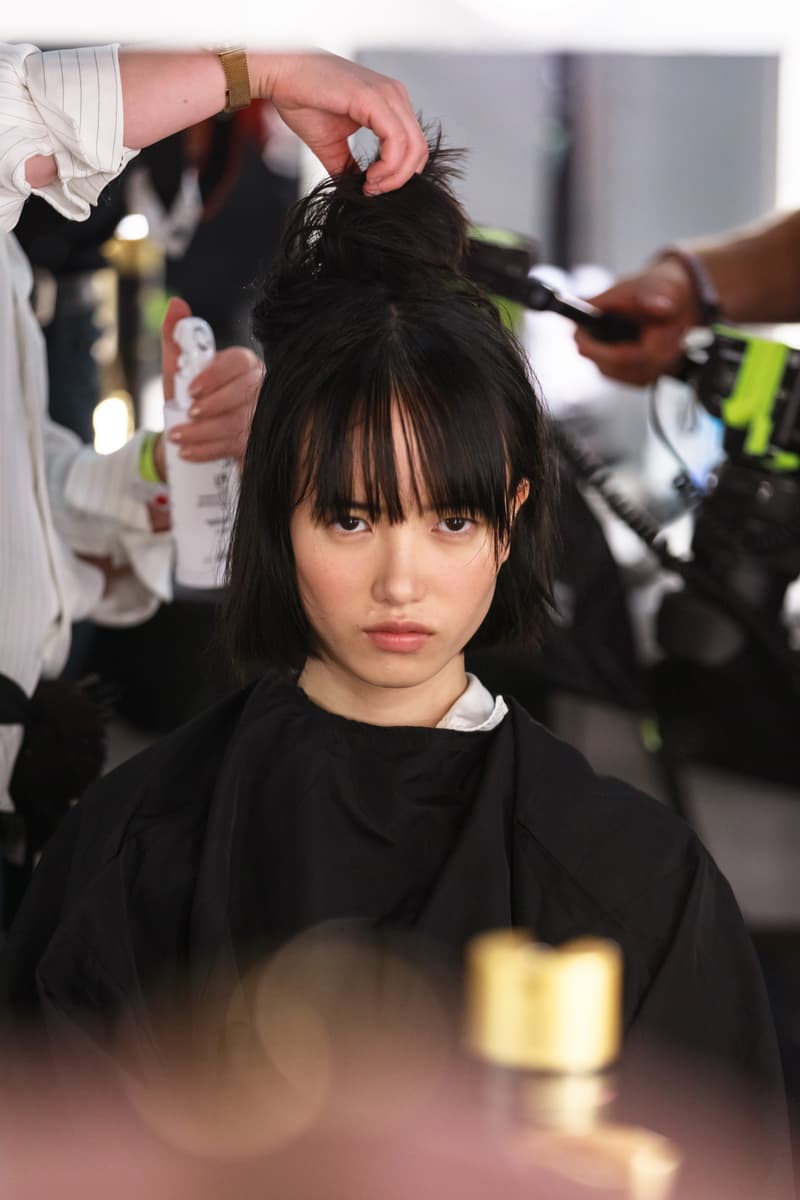 JW Anderson London Fashion Week Backstage Beauty Show SS20 Spring Summer 2020 Hair Makeup Process Kiko Milano Jonathan Anderson Collection Presentation