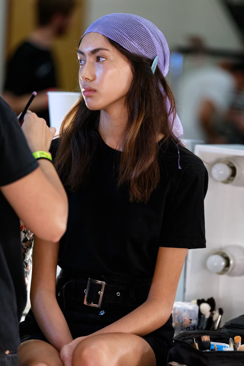 JW Anderson London Fashion Week Backstage Beauty Show SS20 Spring Summer 2020 Hair Makeup Process Kiko Milano Jonathan Anderson Collection Presentation