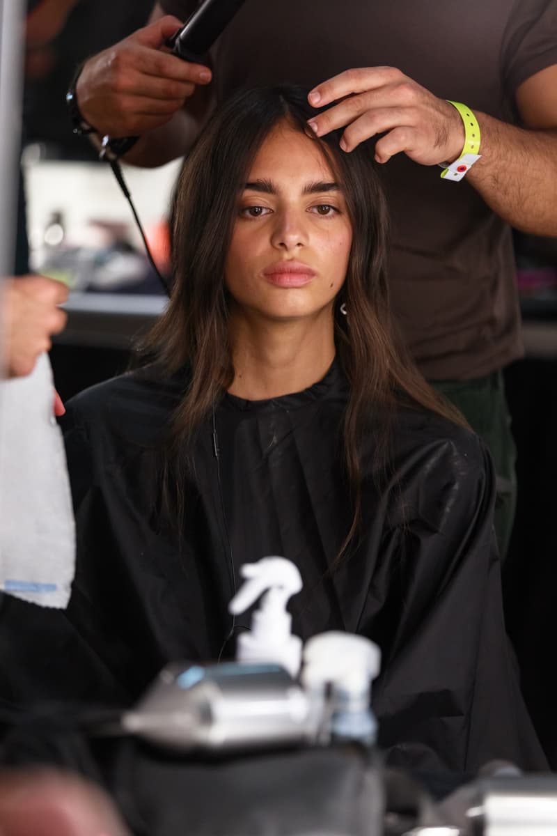JW Anderson London Fashion Week Backstage Beauty Show SS20 Spring Summer 2020 Hair Makeup Process Kiko Milano Jonathan Anderson Collection Presentation