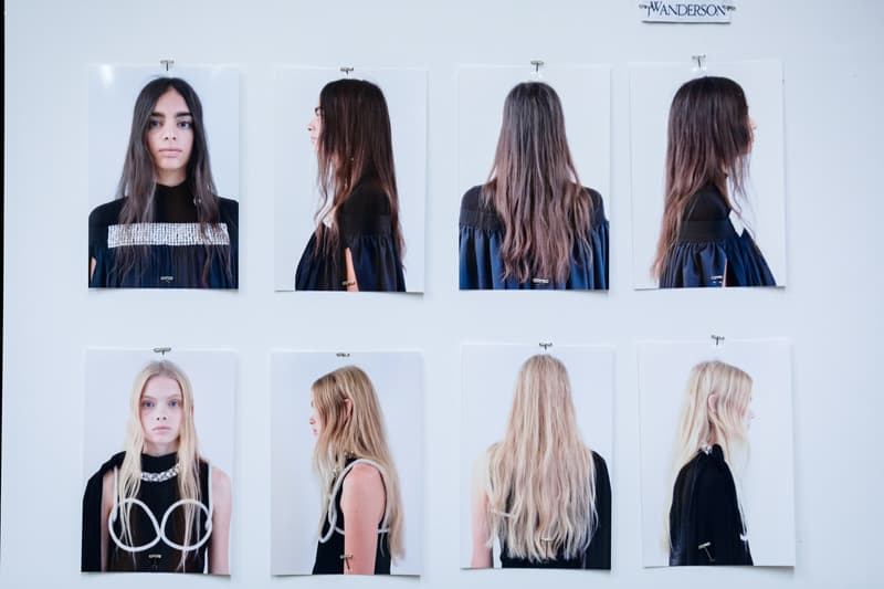 JW Anderson London Fashion Week Backstage Beauty Show SS20 Spring Summer 2020 Hair Makeup Process Kiko Milano Jonathan Anderson Collection Presentation