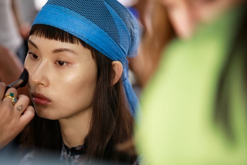 JW Anderson London Fashion Week Backstage Beauty Show SS20 Spring Summer 2020 Hair Makeup Process Kiko Milano Jonathan Anderson Collection Presentation