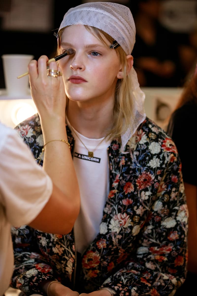 JW Anderson London Fashion Week Backstage Beauty Show SS20 Spring Summer 2020 Hair Makeup Process Kiko Milano Jonathan Anderson Collection Presentation