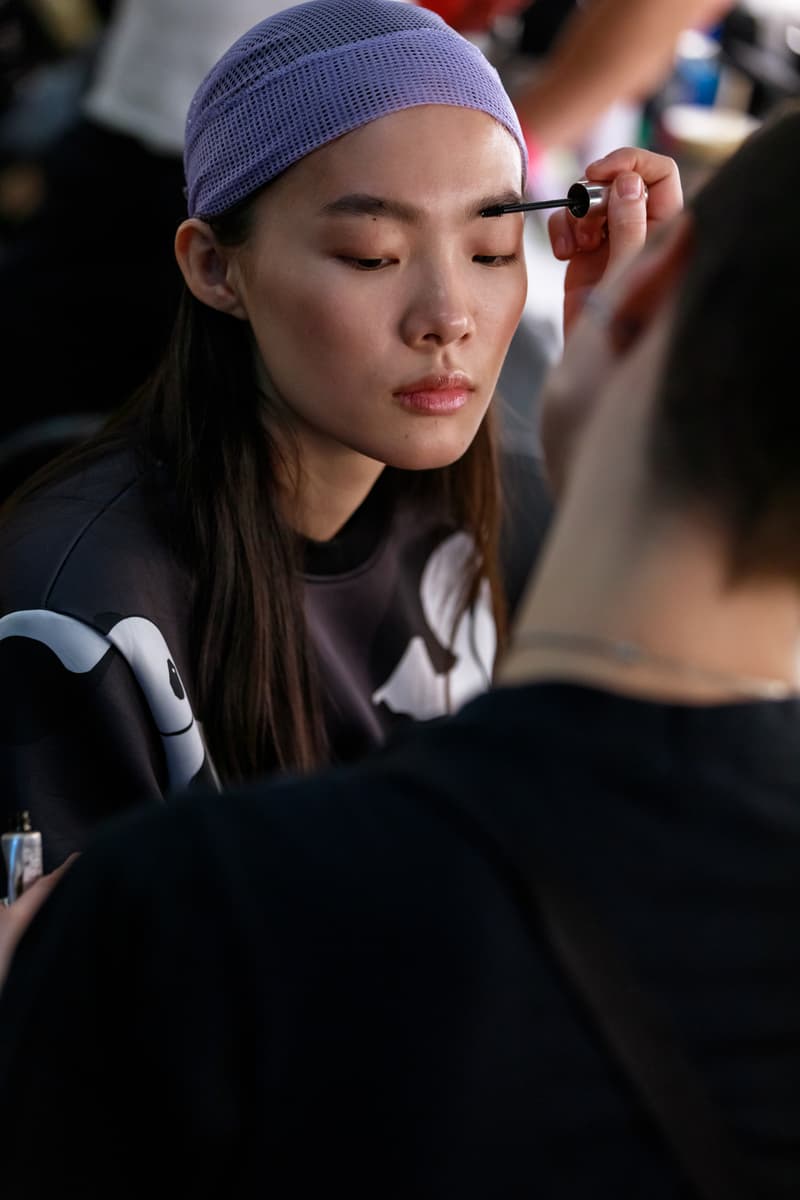 JW Anderson London Fashion Week Backstage Beauty Show SS20 Spring Summer 2020 Hair Makeup Process Kiko Milano Jonathan Anderson Collection Presentation