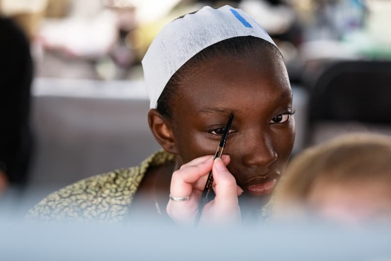 JW Anderson London Fashion Week Backstage Beauty Show SS20 Spring Summer 2020 Hair Makeup Process Kiko Milano Jonathan Anderson Collection Presentation