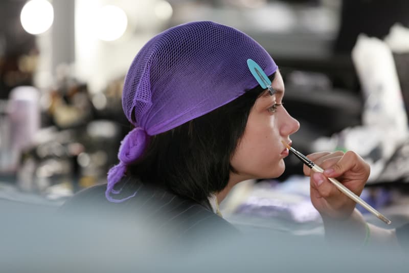 JW Anderson London Fashion Week Backstage Beauty Show SS20 Spring Summer 2020 Hair Makeup Process Kiko Milano Jonathan Anderson Collection Presentation