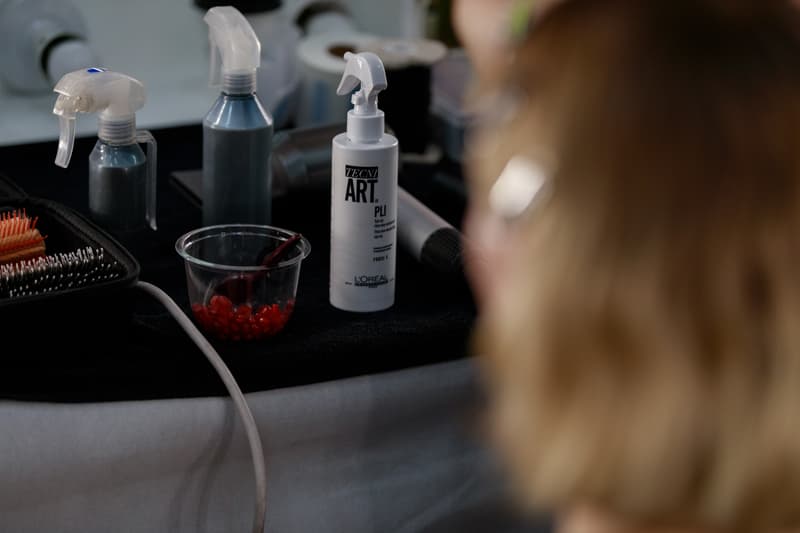 JW Anderson London Fashion Week Backstage Beauty Show SS20 Spring Summer 2020 Hair Makeup Process Kiko Milano Jonathan Anderson Collection Presentation