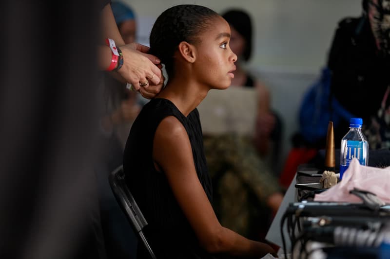 JW Anderson London Fashion Week Backstage Beauty Show SS20 Spring Summer 2020 Hair Makeup Process Kiko Milano Jonathan Anderson Collection Presentation