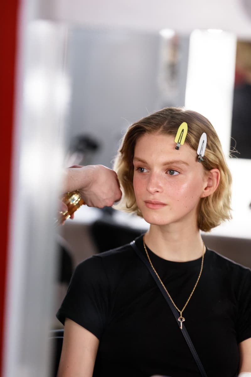 JW Anderson London Fashion Week Backstage Beauty Show SS20 Spring Summer 2020 Hair Makeup Process Kiko Milano Jonathan Anderson Collection Presentation