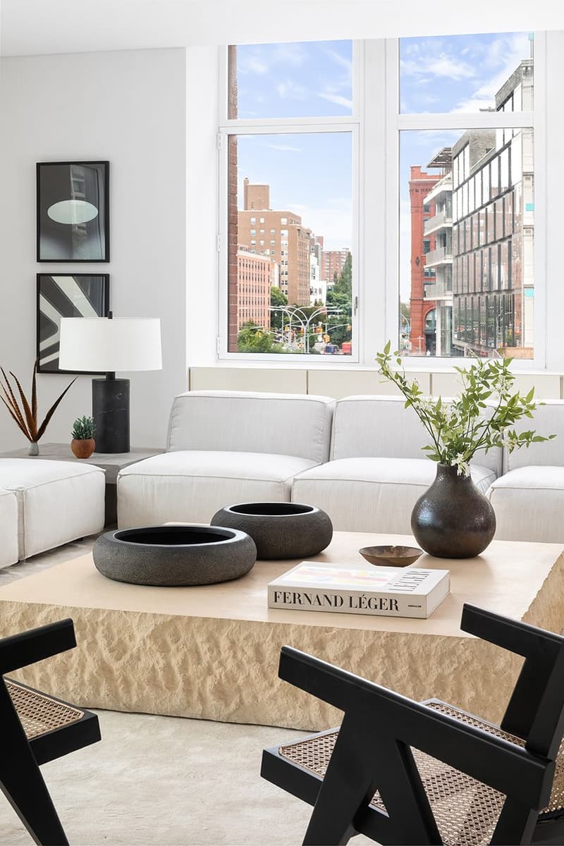 Kanye West Former SoHo New York City Apartment Furniture Tables Couches Windows