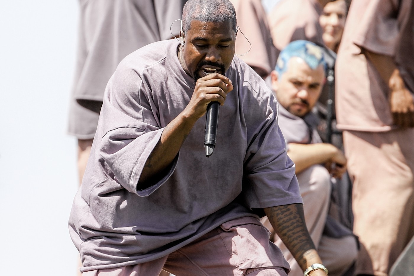 Kanye West Wyoming Sunday Service Public Event Album Release Event Singing Choir Songs Video 