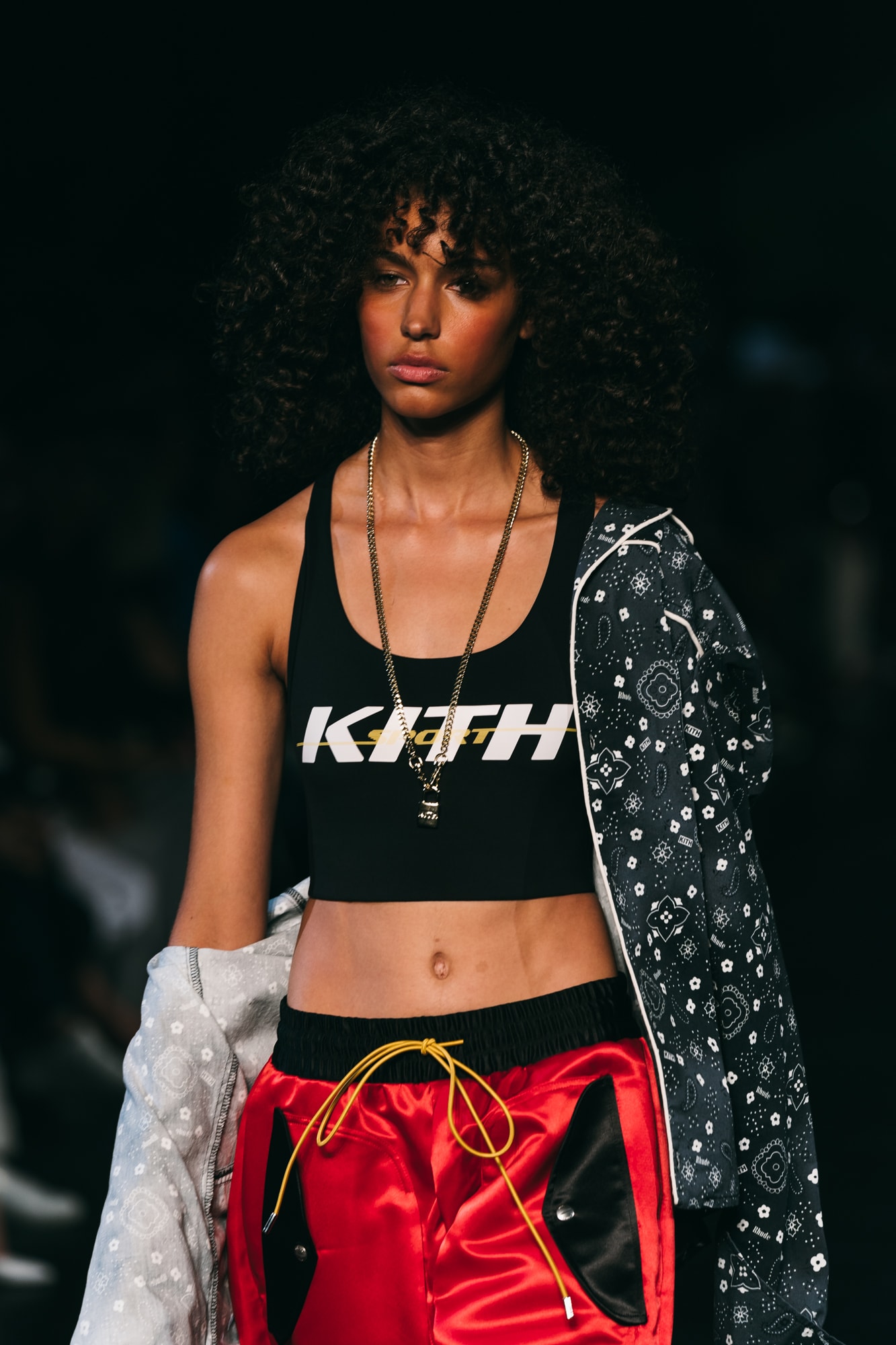 kith bra top necklace trackpants