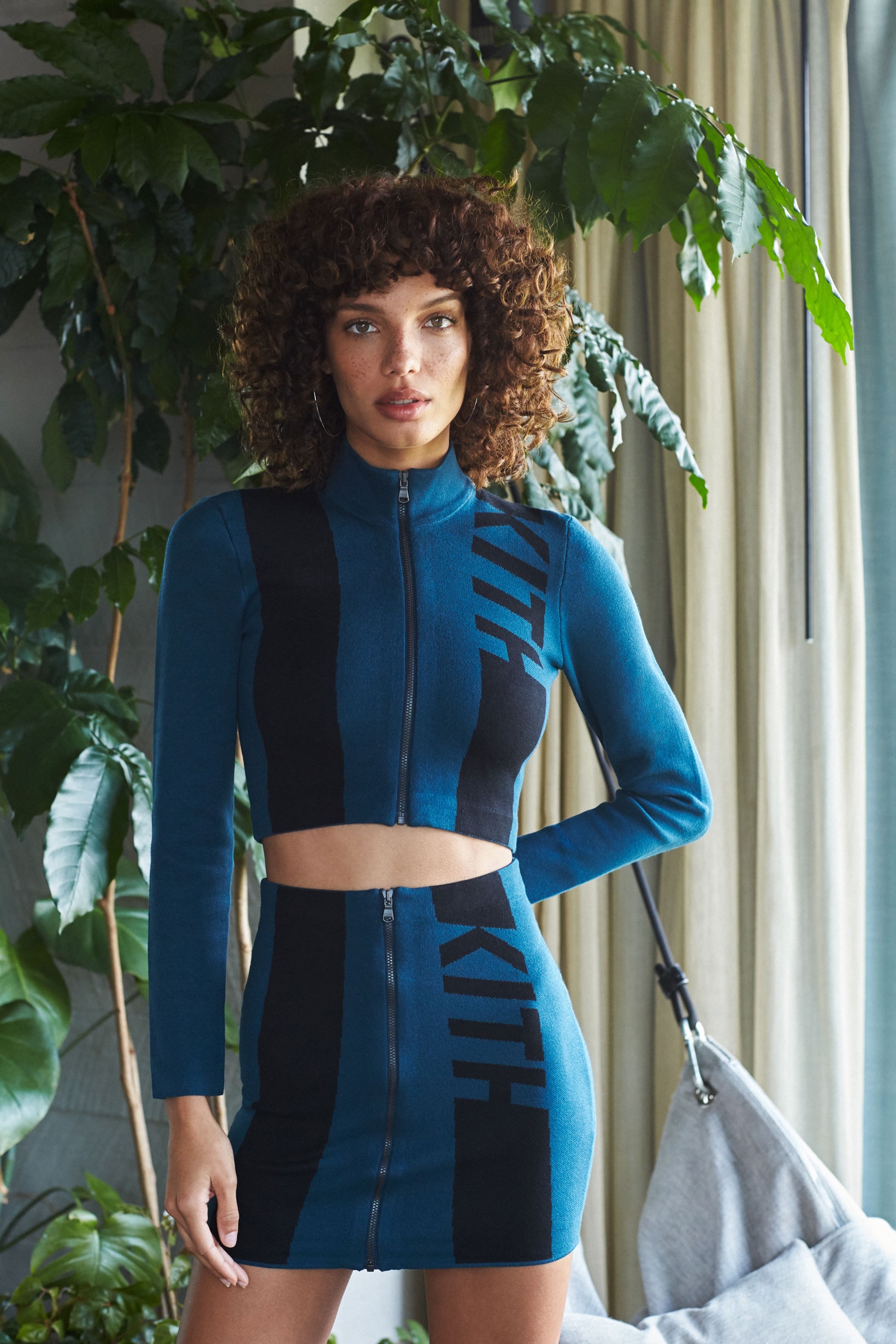 KITH Women Fall 2019 Collection Drop 1 Sweater Skirt Blue Black