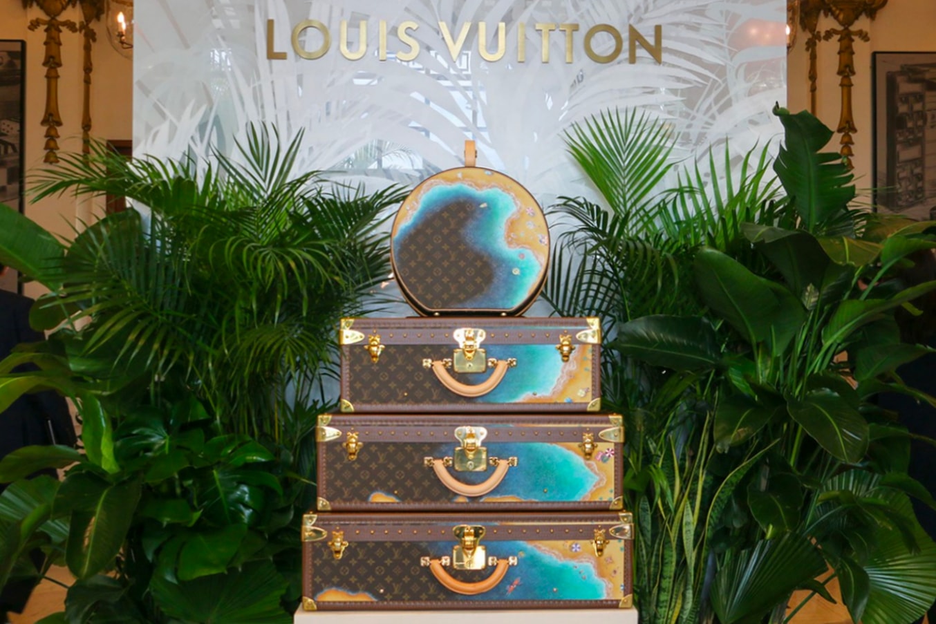 Khaki Color LV Louis Vuitton City Guide Event Exhibition Exclusive