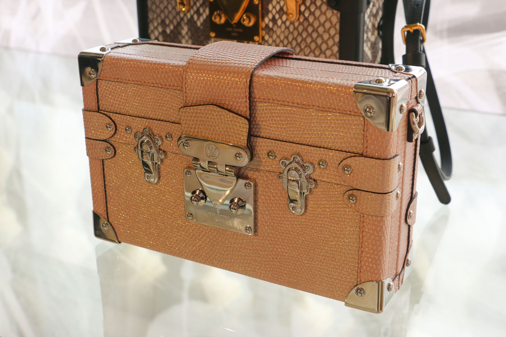 Louis Vuitton Hard Sided Trunks Preview Handbag Brown
