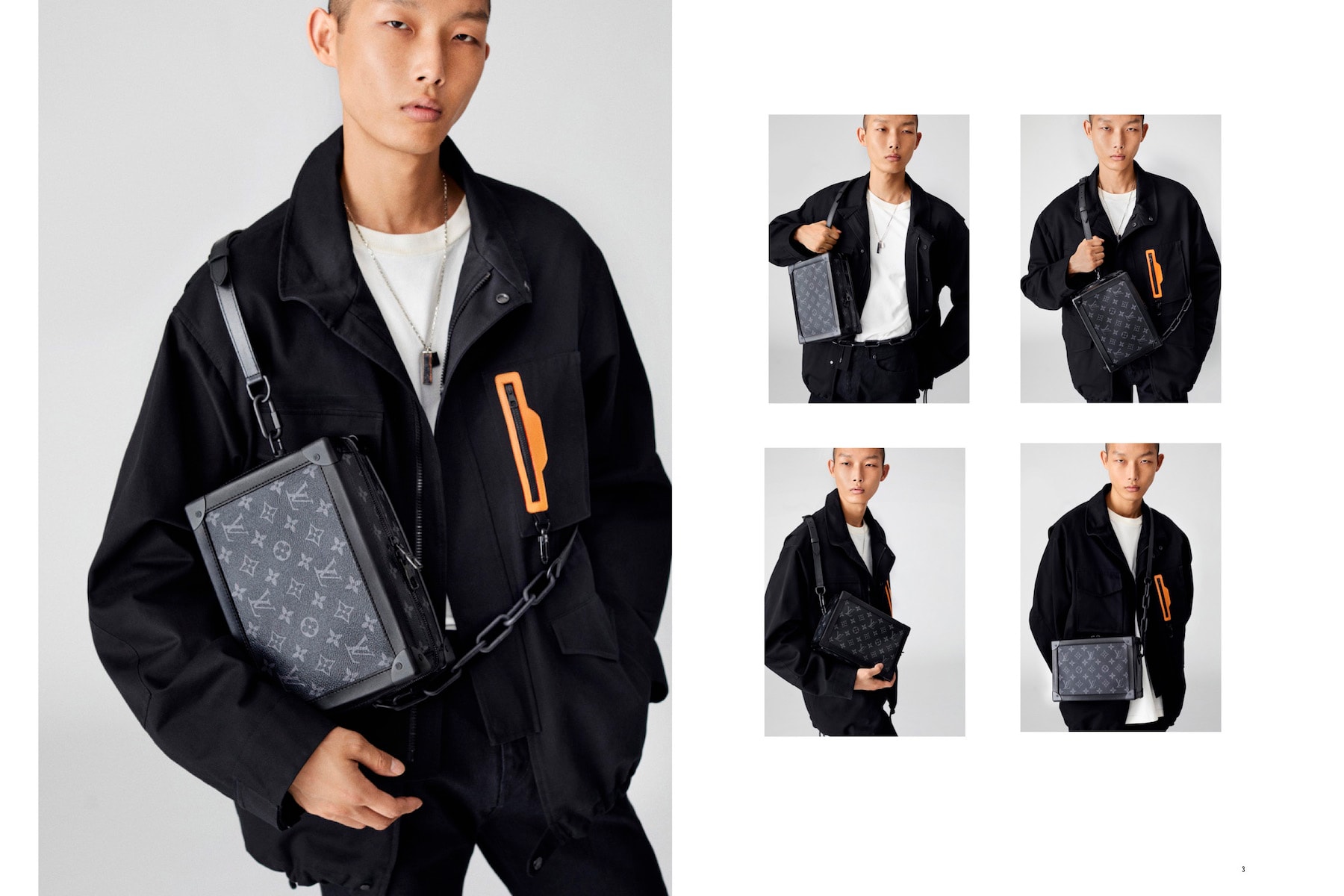 Louis Vuitton Monogram Eclipse Bag Collection Virgil Abloh Designs Print LV Pochette Bag Soft Trunk Accessories Release 