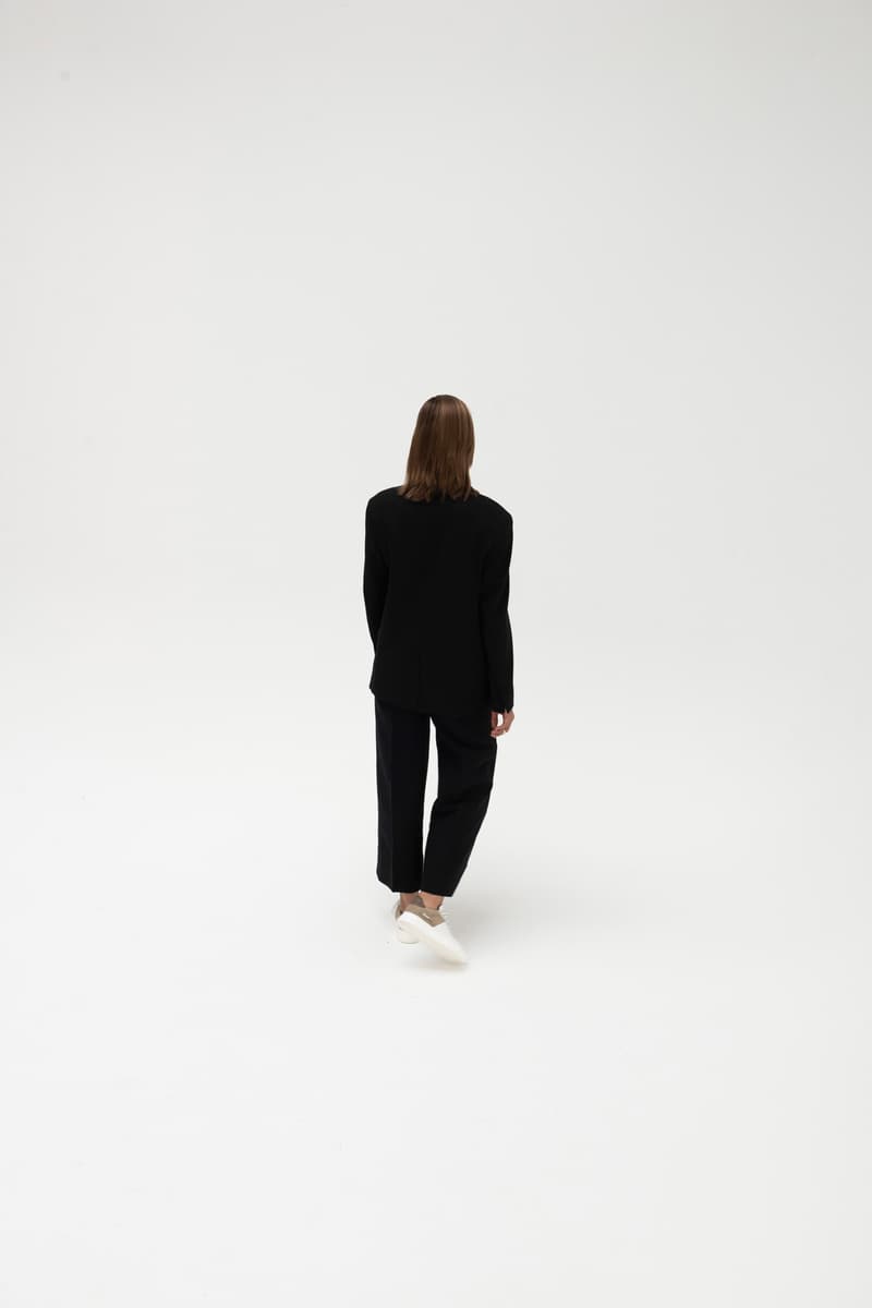 Maha Amsterdam x Filling Pieces Low Plain Court Sneaker White Brown Blazer Pants Black