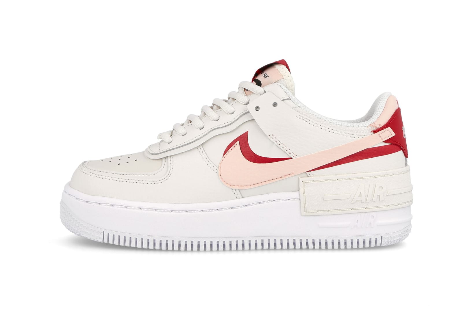 nike air force 1 shadow sneakers in off white and pink