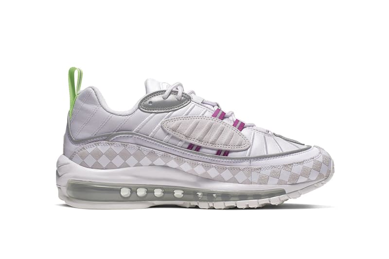 Nike Air Max 98 Pastel Pink Chequered Sneaker Hypebae