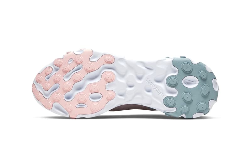 nike react element 55 womens sneakers sanded purple blue pink peach white pumice ocean cube echo pink