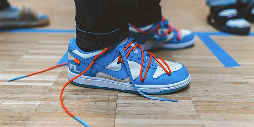 Nike dunk low university blue off white Clearance
