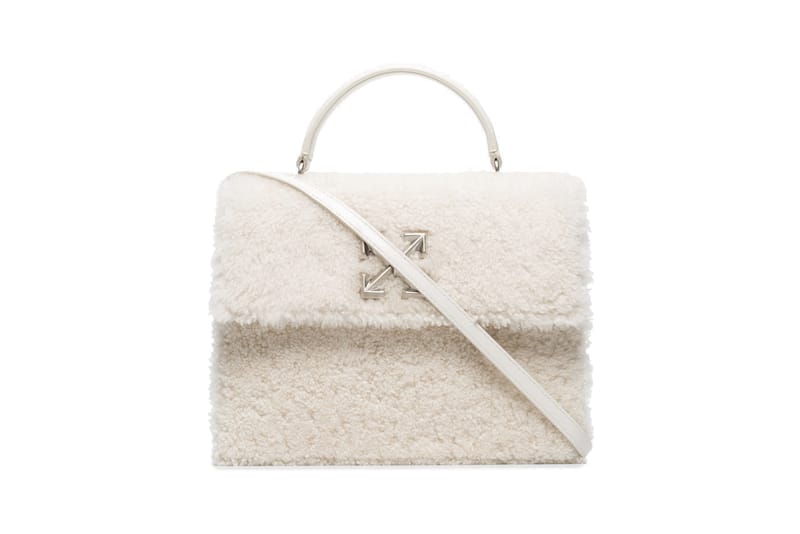 fur off white bag