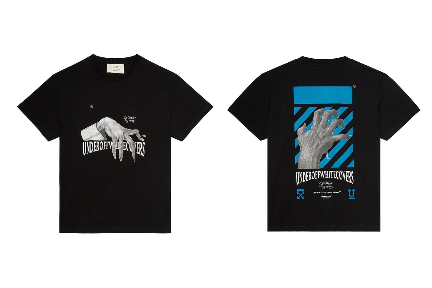 Off-White™ x UNDERCOVER Collaboration Release Date Drop Collection T-Shirt Hoodie Print 