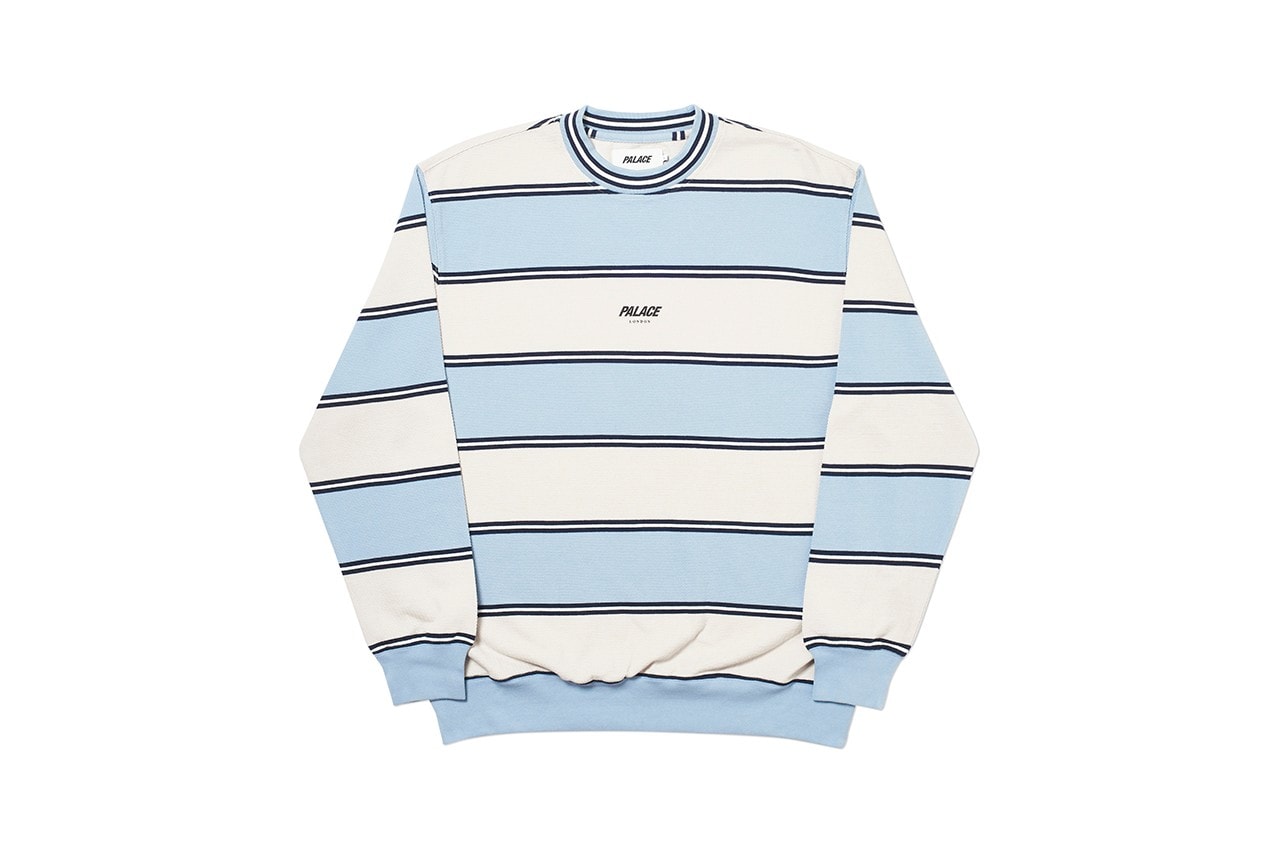 Palace Fall Winter 2019 Collection Sweater White Blue