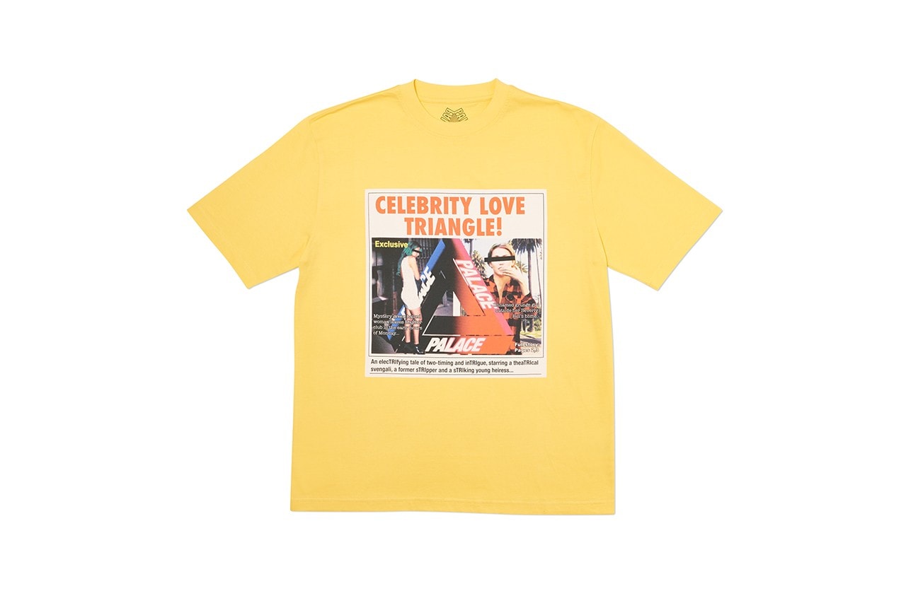 Palace Fall Winter 2019 Collection T Shirt Yellow