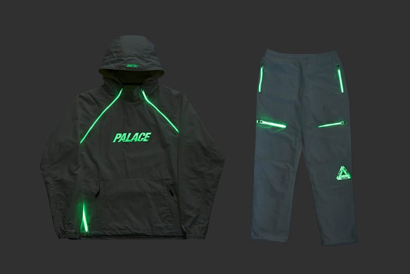 palace hoodie green