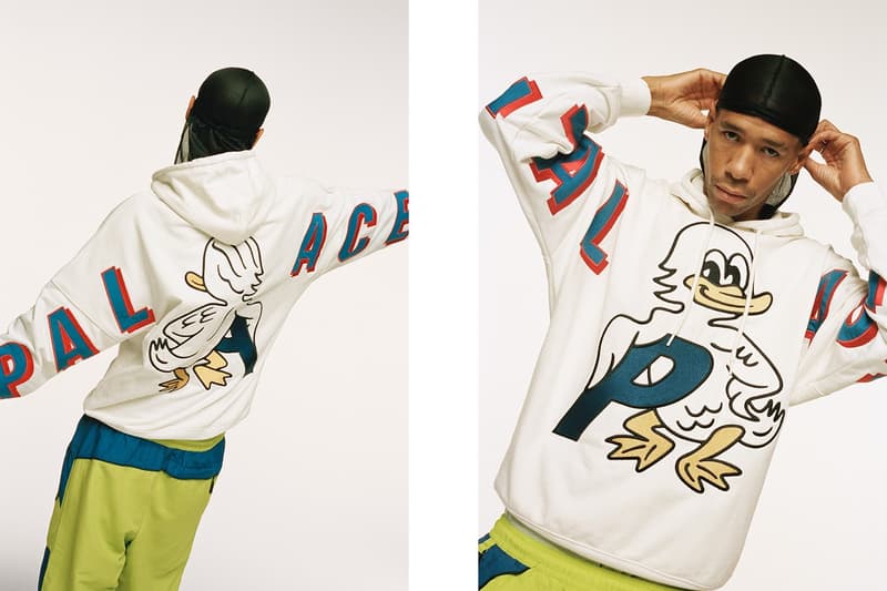 Palace Fall Winter 2019 Lookbook Hoodie White Blue