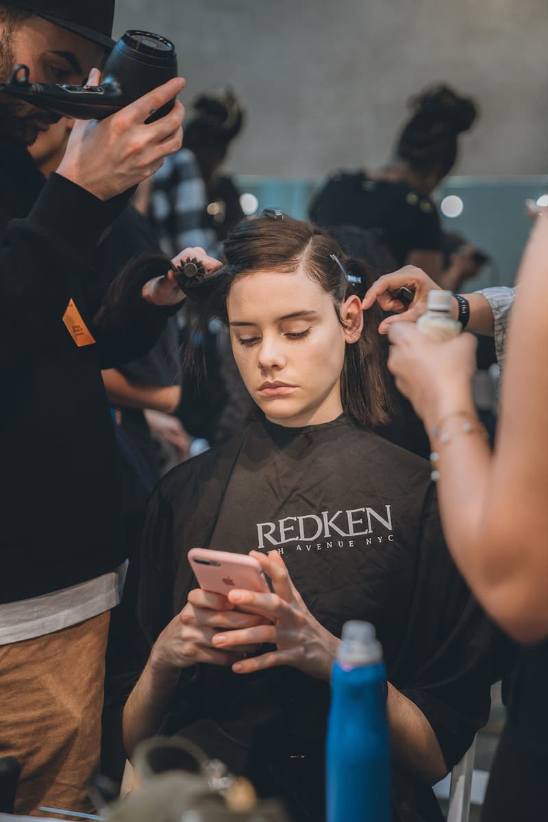 Prada Spring Summer 2020 Runway Show Milan Fashion Week Backstage Beauty Prep Hair Makeup Model