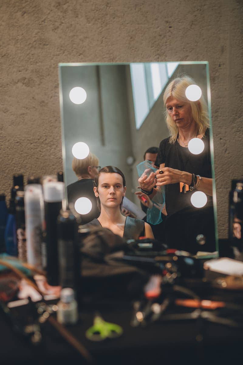Prada Spring Summer 2020 Runway Show Milan Fashion Week Backstage Beauty Prep Hair Makeup Model